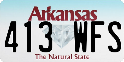 AR license plate 413WFS