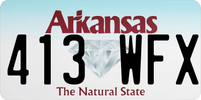 AR license plate 413WFX