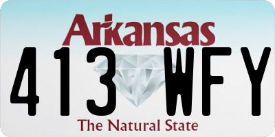 AR license plate 413WFY