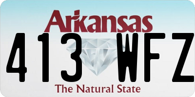 AR license plate 413WFZ