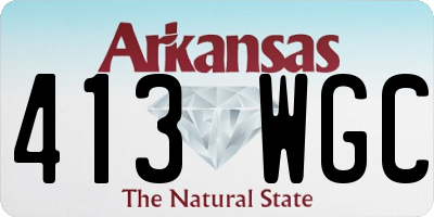 AR license plate 413WGC