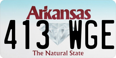 AR license plate 413WGE