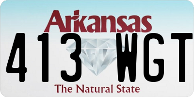 AR license plate 413WGT
