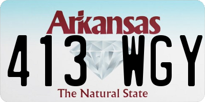 AR license plate 413WGY