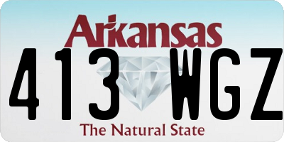 AR license plate 413WGZ