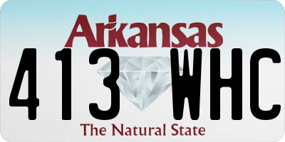 AR license plate 413WHC