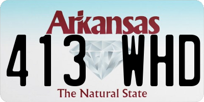 AR license plate 413WHD