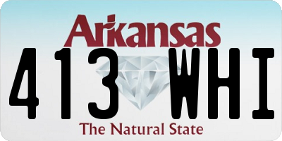 AR license plate 413WHI
