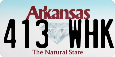 AR license plate 413WHK