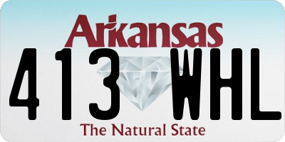 AR license plate 413WHL