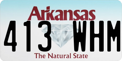 AR license plate 413WHM