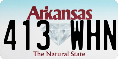 AR license plate 413WHN