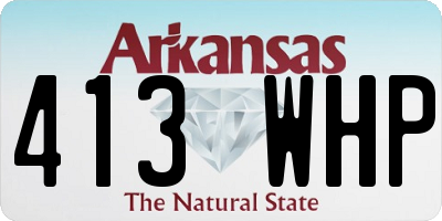 AR license plate 413WHP