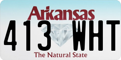 AR license plate 413WHT
