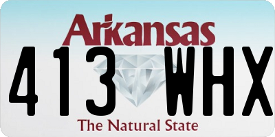 AR license plate 413WHX