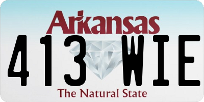 AR license plate 413WIE