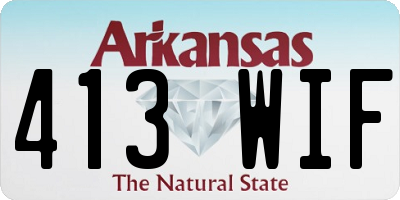 AR license plate 413WIF