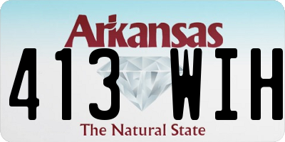 AR license plate 413WIH