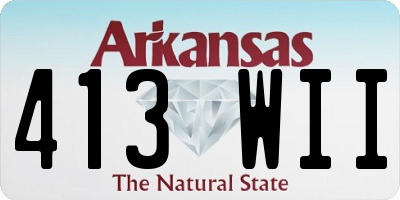 AR license plate 413WII