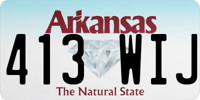 AR license plate 413WIJ