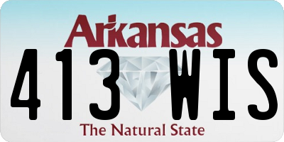 AR license plate 413WIS