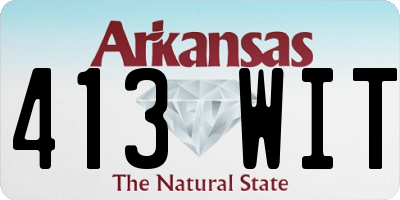 AR license plate 413WIT