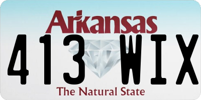 AR license plate 413WIX