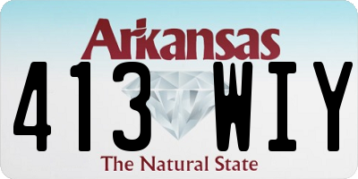 AR license plate 413WIY