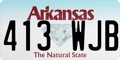 AR license plate 413WJB