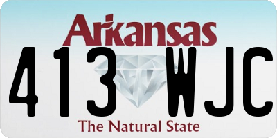 AR license plate 413WJC