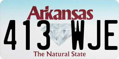 AR license plate 413WJE