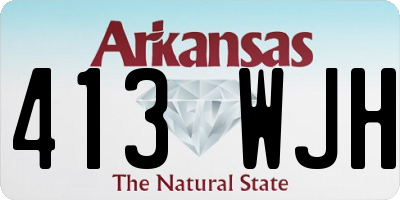 AR license plate 413WJH