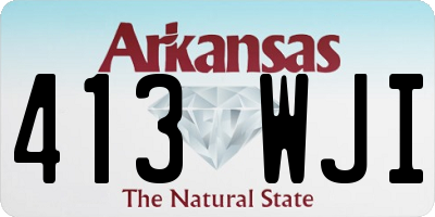 AR license plate 413WJI