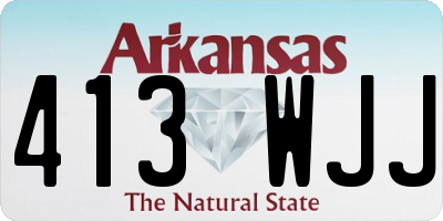 AR license plate 413WJJ