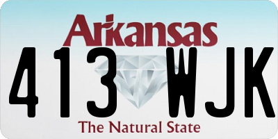 AR license plate 413WJK