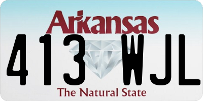 AR license plate 413WJL