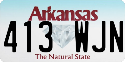 AR license plate 413WJN