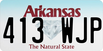 AR license plate 413WJP