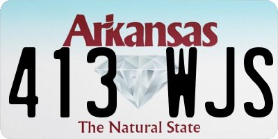 AR license plate 413WJS