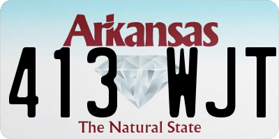 AR license plate 413WJT