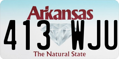 AR license plate 413WJU