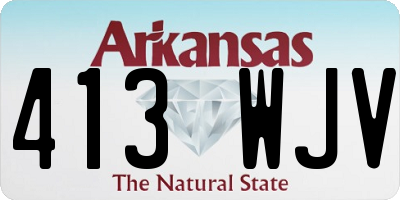AR license plate 413WJV