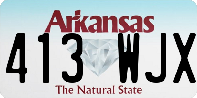 AR license plate 413WJX