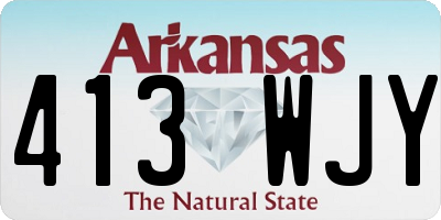 AR license plate 413WJY