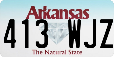 AR license plate 413WJZ