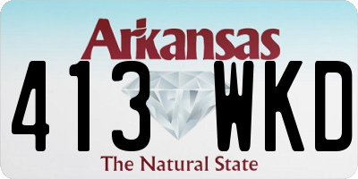 AR license plate 413WKD