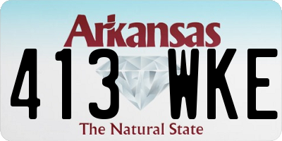 AR license plate 413WKE