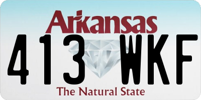 AR license plate 413WKF