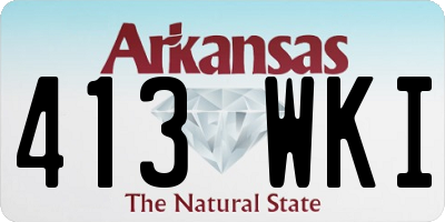AR license plate 413WKI