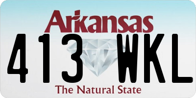 AR license plate 413WKL